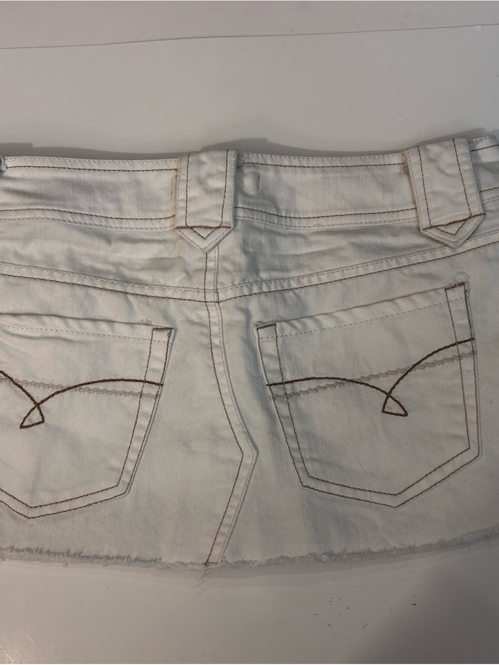 Paris Blues White Denim Mini Skirt - Picture 6 of 6